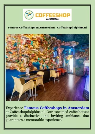 Famous Coffeeshops In Amsterdam  Coffeeshopdolphins.nl