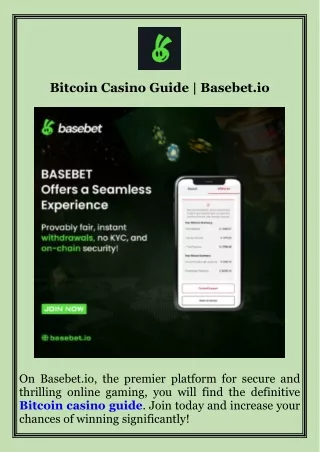 Bitcoin Casino Guide  Basebet.io