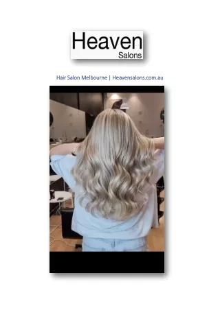 Hair Salon Melbourne | Heavensalons.com.au