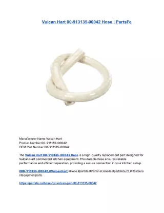 Vulcan Hart 00-913135-00042 Hose _ PartsFe