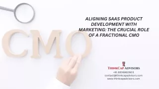 Aligning SaaS Product Development with Marketing: The Crucial Role of a Fractional CMO