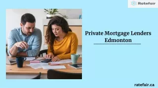 Private Mortgage Lenders Edmonton