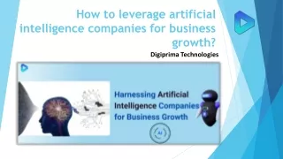 How to Leverage Artificial Intelligence Companies for Business Growth?