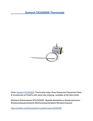 Garland CK2300500 Thermostat