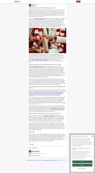 Premium Matrimony and Marriage Bureau in India