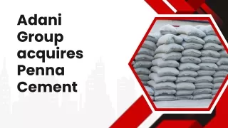 Adani Group acquires Penna Cement