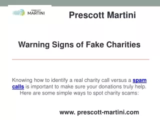 Fraud Management Solutions - Prescott Martini