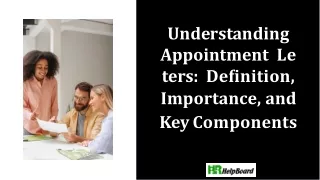 Appointment Letter