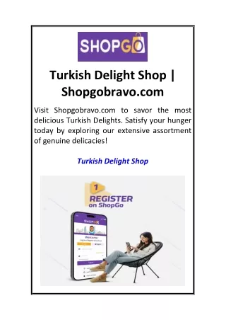 Turkish Delight Shop  Shopgobravo.com