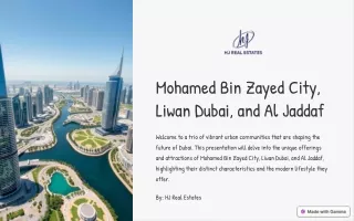 Mohammed Bin Zayed City: An Overview