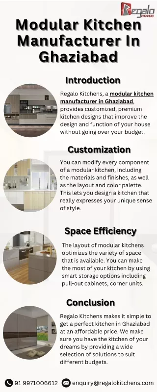 Modular Kitchen Manufacturer In Ghaziabad