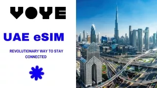 Experience Reliable UAE Coverage With UAE eSIM By Voye Global