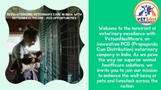 Best PCD Veterinary Company in India