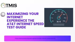 Maximizing Your Internet Experience: The AT&T Internet Speed Test Guide