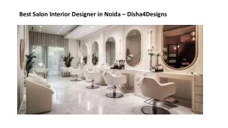 Best Salon Interior Designer in Noida – Disha4Designs