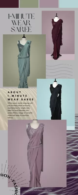 1-Minute Wear Saree