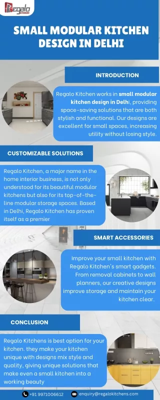 Small Modular Kitchen Design In Delhi