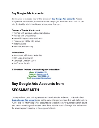 The 4 Top Alternatives to Buy Google Ads Accounts