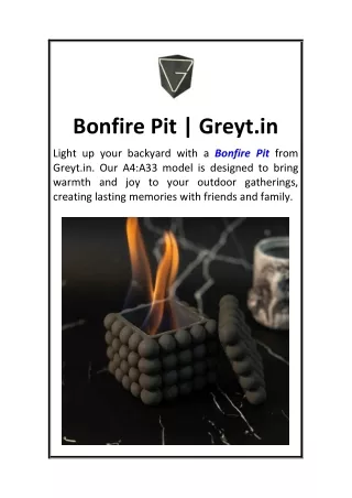 Bonfire Pit  Greyt.in