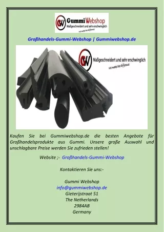 Großhandels-Gummi-Webshop  Gummiwebshop.de