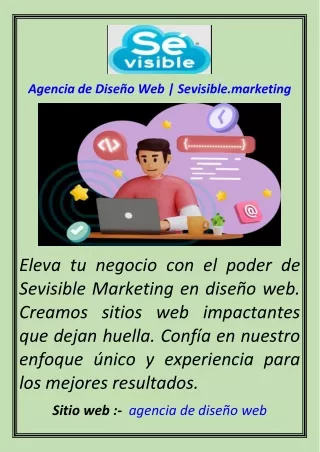 Agencia de Diseño Web  Sevisible.marketing