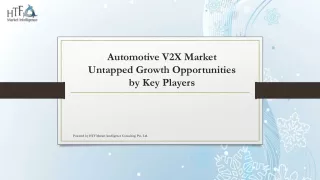 Automotive V2X Market