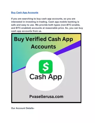 Buy Verified Cash App Accounts USA, UK