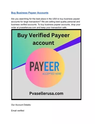 Buy Verified Payeer Account Secure Your Transactions ...