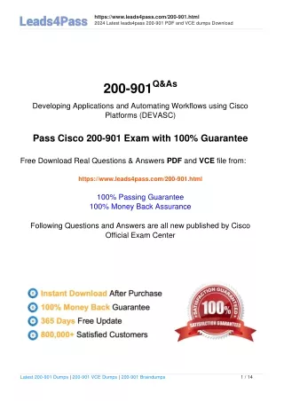 [September Materials] Latest sharing of Cisco 200-901 dumps exam practice questi