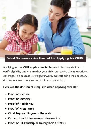What Documents Are Needed For Applying For CHIP?