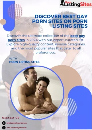 Discover Best Gay Porn Sites on Porn Listing Sites