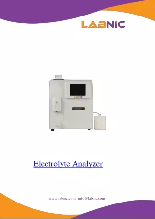Electrolyte Analyzer 0.3 mL