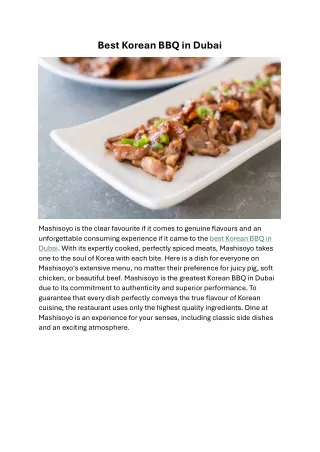 best korean bbq in dubai