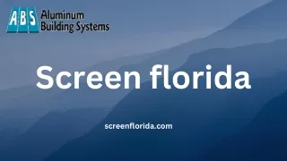 Transform Your Backyard with Screen Florida's Expertise