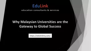 Why Malaysian Universities are the Gateway to Global Success