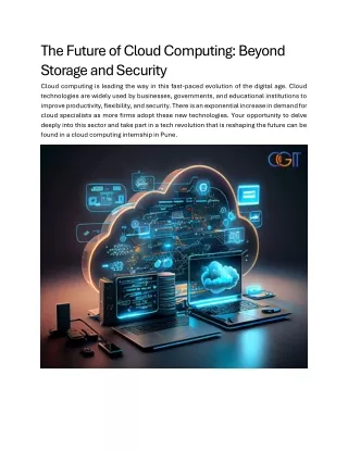 Cgit_The Future of Cloud Computing Beyond Storage And Security_Jambu