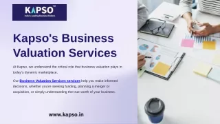 Kapso's Business Valuation Services