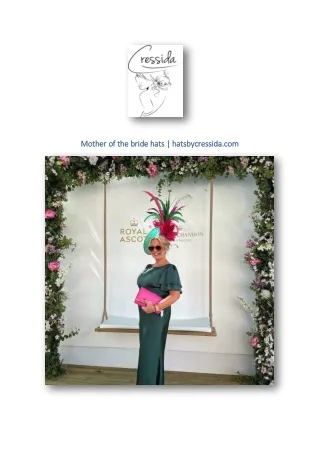 Mother of the bride hats | hatsbycressida.com