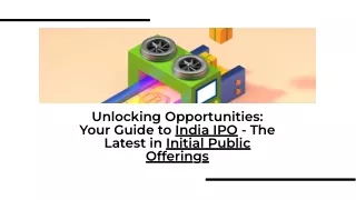 Raise funding and Launch your IPO with INDIA IPO