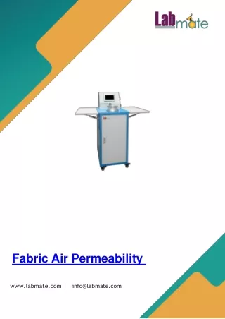 Fabric Air Permeability 75 Kg