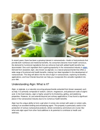 The Role of Algin in Nutraceuticals_ Enhancing Food with Functional Benefits (1)