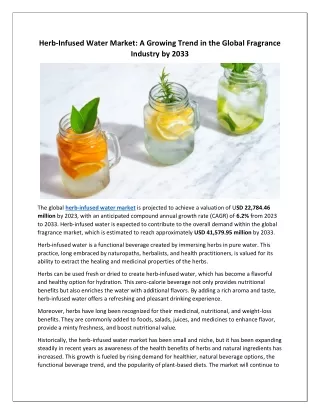 Herb-Infused Water Market