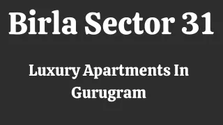 Birla Sector 31 E-Brochure