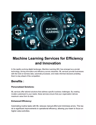 Machine Learning Services | TagX