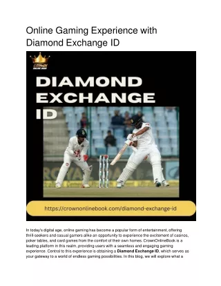 Online Gaming Experience with     CrownOnlineBook (1)