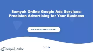 Samyak Online Google Ads Services Precision Advertising for Your Business