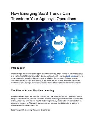 How Emerging SaaS Trends Can Transform Your Agency’s Operations