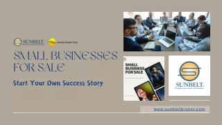 Small Businesses for Sale: Start Your Own Success Story