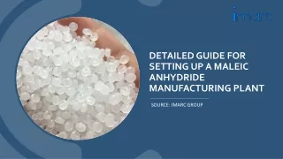 Detailed Report On Maleic Anhydride Manufacturing Plant Unit PDF