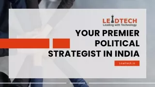 Your Premier Political Strategist in India